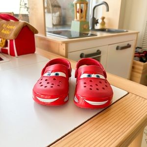 Lightning McQueen Toddler Crocs - Size 8